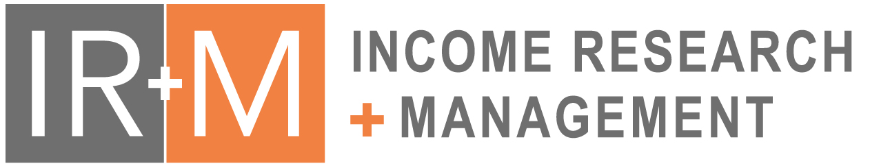 IR+M logo gray and orange