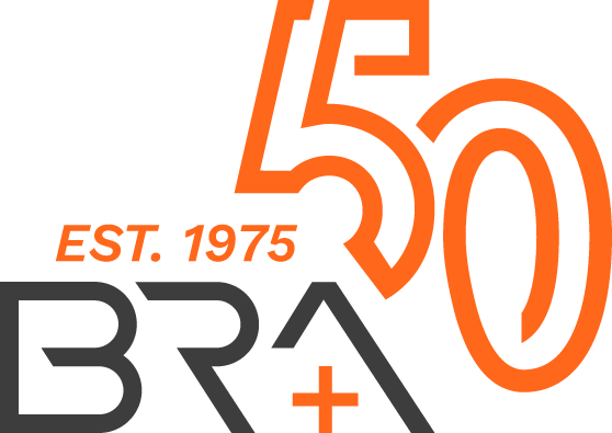 BR+A logo orange
