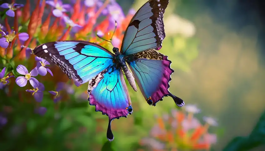 A colorful butterfly