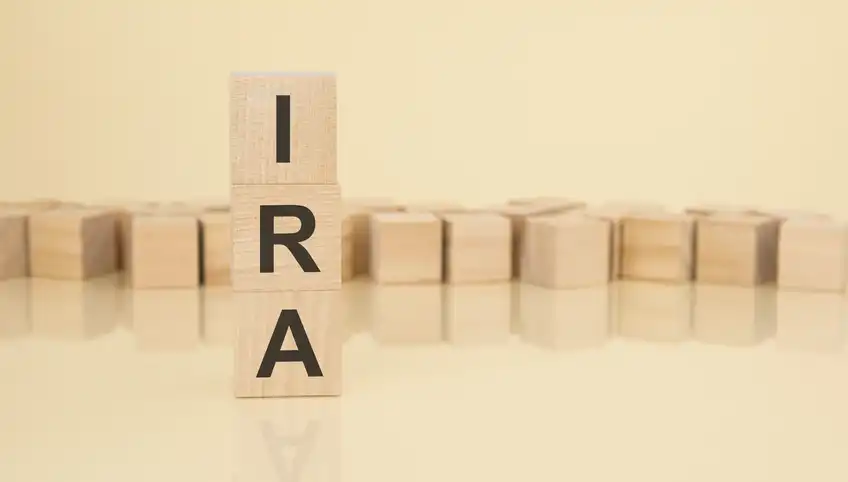 Wooden locks spelling IRA